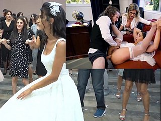 mariée réelle avec collage Bride Fuck, Gelin Dugun