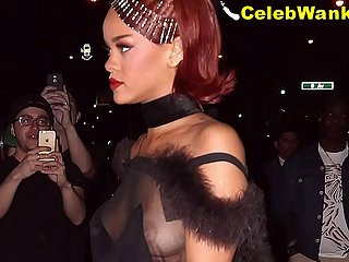 Rihanna Exposed Pussy Nip Slips Titslips Lay eyes on Through And Round