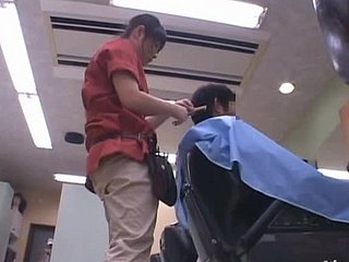 Horny hairdresser Eimi Ishikura gets fervidly fucked from defeat