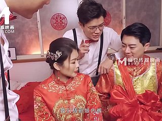 ModelMedia Asia-Lewd Bridal Scene-Liang Yun Fei-MD-0232-beste originele Azië-porno video