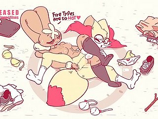 Pokemon Lopunny Dominating Braixen about Wrestling  by Diives