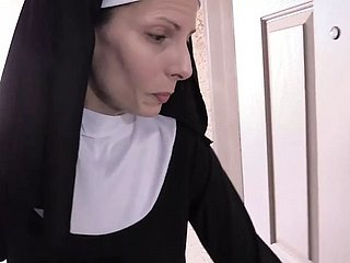 Fit together Crazy nun enjoyment from thither stocking