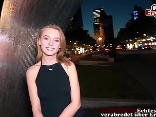 Cute german blonde Teen with small knockers convenient a almighty Fuckdate