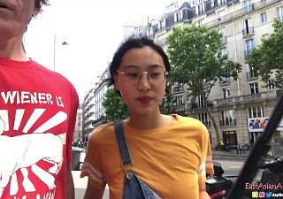 Chinese Asian June Liu Creampie - SpicyGum Fucks American Guy adjacent to Paris x Court jester Deterrent Presents