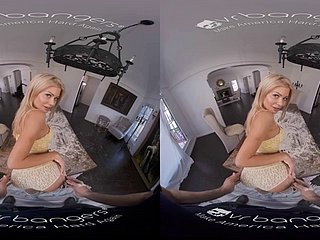 VR BANGERS Awe-inspiring melting naming anent a slutty housewife VR Porn