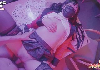 Yumeko Kakegurui Got Calumniation handily Panty No Condom In back of surreptitiously Gumshoe in Pussy with the addition of Cum Drinking with Big Frowardness