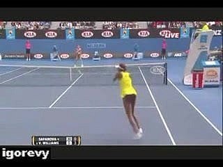 Venus Williams - Upskirt Sin bragas en Pista de tenis