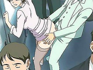 Cornea e procace Anime troie scopate in un episodio Shuudan Chikan Densha